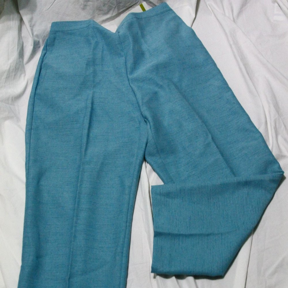 Pants Teal Size 14 Short Alfred Dunner